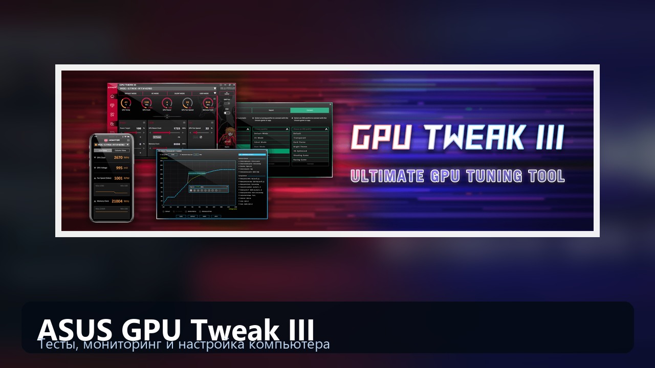 ASUS GPU Tweak III — настройка видеокарты