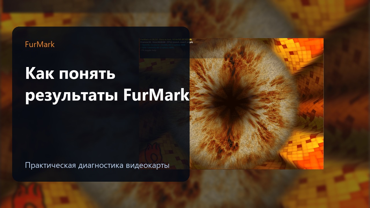 Как понять результаты теста FurMark