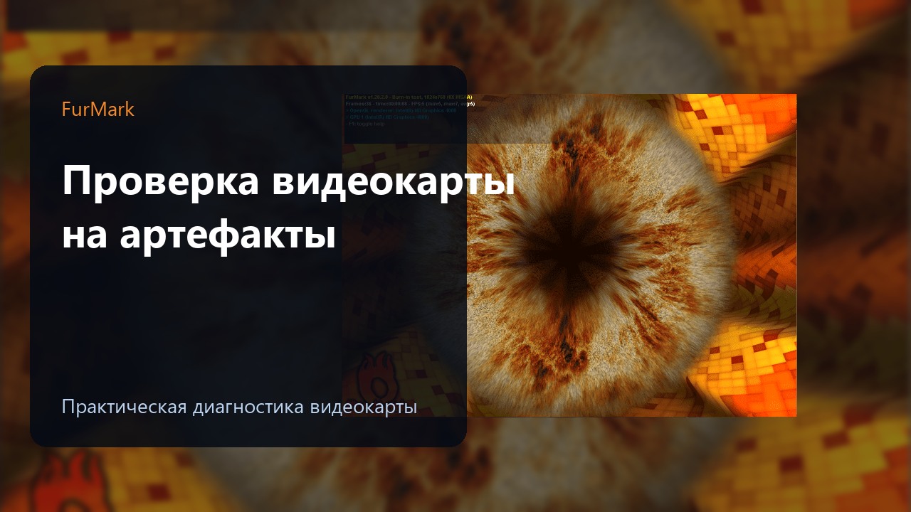 Проверка видеокарты на артефакты