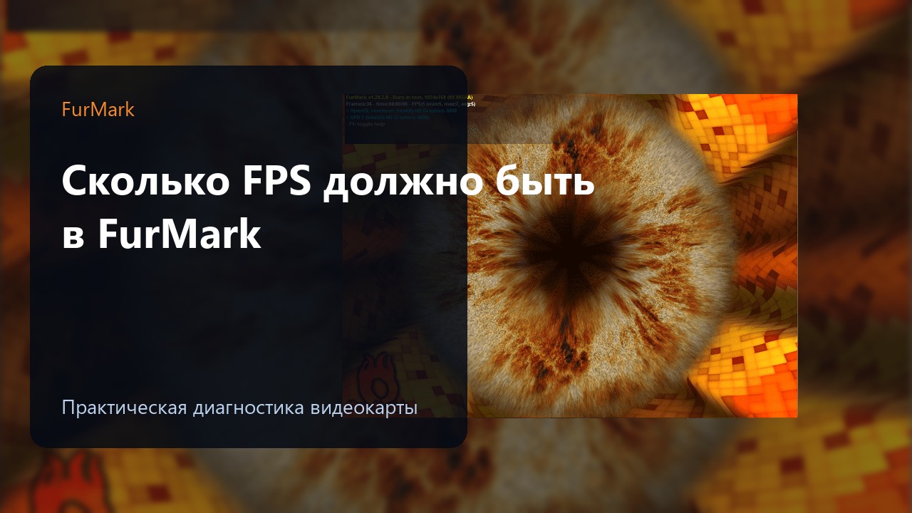 Сколько FPS должно быть в FurMark